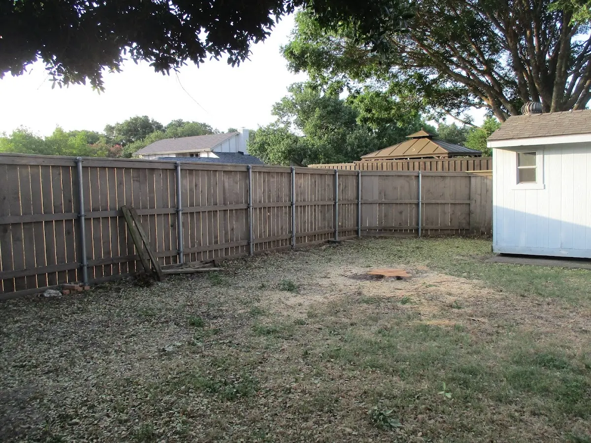 Cleared yard after professional tree removal in Wamego